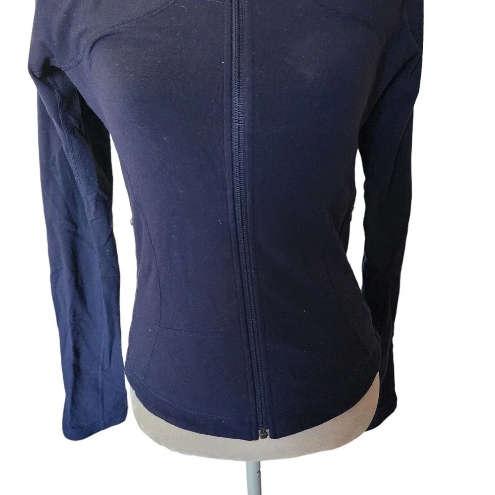 Lululemon Athletica Jacket‎ 8 Shape Jacket Blue Zipper Luon Lightweight